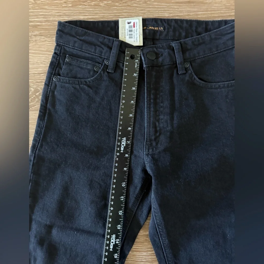 Nudie Jeans Men's Dark Black Skinny Jeans W26 X L30